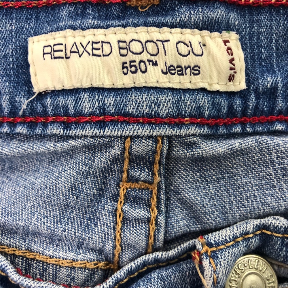 Levi’s Misses 550 Blue Jeans Boot 14 - Picture 4 of 6